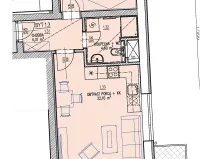 Prodej bytu 2+kk, Brno, Chvalovka, 46 m2