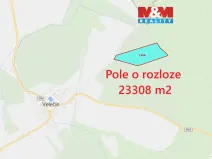 Prodej pole, Velečín, 23308 m2