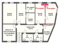 Pronájem kanceláře, Litoměřice - Předměstí, Křižíkova, 54 m2