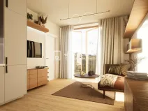 Pronájem bytu 2+kk, Praha - Smíchov, Grafická, 35 m2