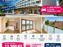 Pronájem bytu 2+kk, Sezimovo Ústí, náměstí Tomáše Bati, 53 m2
