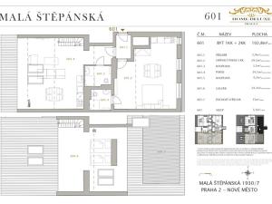 Prodej bytu 3+kk, Praha - Nové Město, Malá Štěpánská, 103 m2