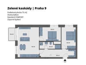 Prodej bytu 3+kk, Praha - Hostavice, Českobrodská, 75 m2