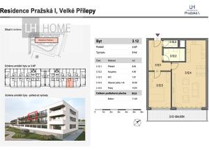 Prodej bytu 2+kk, Velké Přílepy, 66 m2