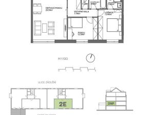 Prodej bytu 3+kk, Kladno, Zádušní, 72 m2