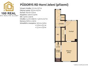 Prodej rodinného domu, Horní Jelení, Česká, 82 m2