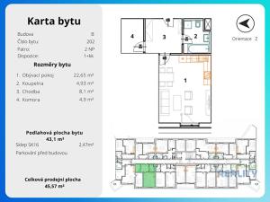 Prodej bytu 1+kk, Brandýs nad Labem-Stará Boleslav, Augustina Lukeše, 43 m2