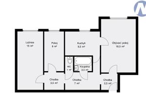 Prodej bytu 3+1, Vimperk, SNP, 67 m2
