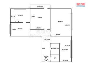 Prodej bytu 4+1, Ostrava - Poruba, Karla Pokorného, 72 m2