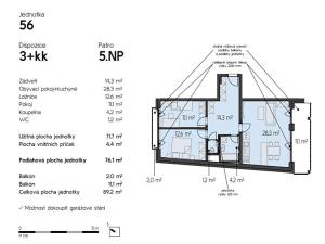 Prodej bytu 3+kk, Brno, Rybářská, 76 m2