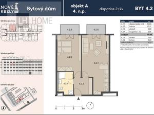 Prodej bytu 2+kk, Praha - Kbely, 56 m2