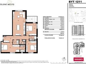 Prodej bytu 4+kk, Praha - Hrdlořezy, V Třešňovce, 115 m2