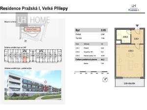 Prodej bytu 1+kk, Velké Přílepy, 44 m2