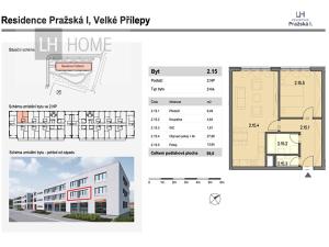 Prodej bytu 2+kk, Velké Přílepy, 60 m2