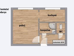 Pronájem bytu 1+1, Ostrava - Moravská Ostrava, Petra Křičky, 28 m2