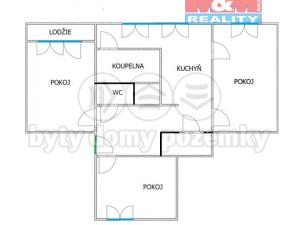 Prodej bytu 3+1, Klášterec nad Ohří, Školní, 63 m2