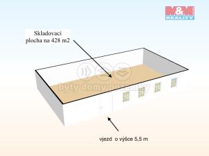 Pronájem výrobních prostor, Pohoří, 400 m2