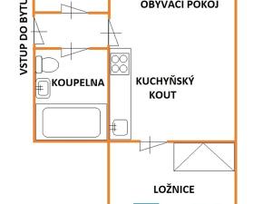 Pronájem bytu 2+kk, Hrušovany u Brna, Vodní, 50 m2