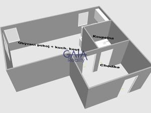 Prodej bytu 1+kk, Strážnice, Ořechovka, 41 m2