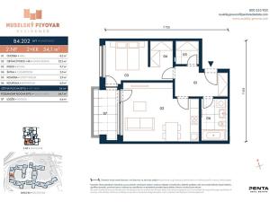 Prodej bytu 2+kk, Praha - Nusle, Bělehradská, 54 m2