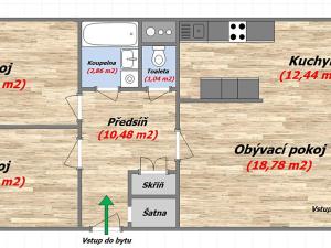 Prodej bytu 3+1, Mělník, Jezdecká, 79 m2