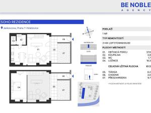 Prodej bytu 2+kk, Praha - Holešovice, V Háji, 62 m2