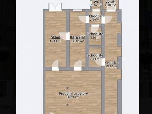 Prodej obchodního prostoru, Třebechovice pod Orebem, Masarykovo náměstí, 411 m2