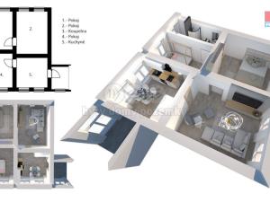 Prodej bytu 3+1, Raspenava, Hejnická, 72 m2