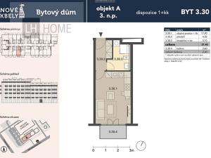 Prodej bytu 1+kk, Praha - Kbely, 27 m2