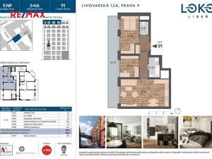 Prodej bytu 3+kk, Praha - Libeň, Lihovarská, 66 m2