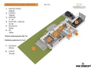 Pronájem bytu 2+kk, Praha - Třeboradice, U Slaviborského dvora, 61 m2