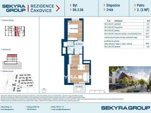 Prodej bytu 2+kk, Praha - Čakovice, Bělomlýnská, 43 m2