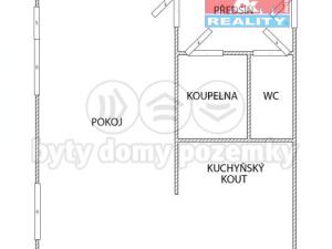 Pronájem bytu 1+kk, Dlouhoňovice, Nádražní, 30 m2