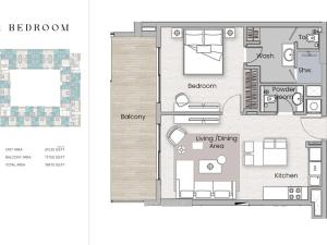 Prodej bytu 2+kk, Dubaj, Spojené arabské emiráty, 57 m2