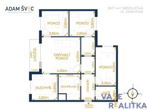 Prodej bytu 4+1, Břidličná, Jesenická, 86 m2