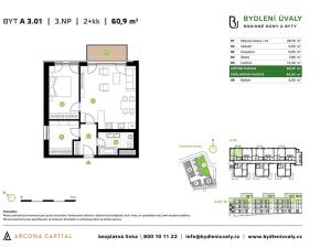 Prodej bytu 2+kk, Úvaly, Škvorecká, 64 m2