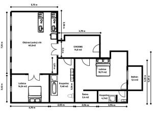 Prodej bytu 3+kk, Praha - Vinohrady, Jana Masaryka, 112 m2