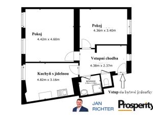 Prodej bytu 2+1, Ústí nad Labem - Ústí nad Labem-centrum, Koněvova, 64 m2