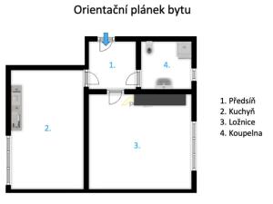 Pronájem bytu 2+kk, Kaplice, Tržní, 44 m2