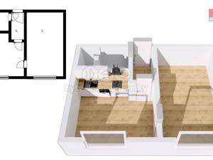 Prodej bytu 1+1, Jaroměř - Pražské Předměstí, nábřeží 17. listopadu, 39 m2