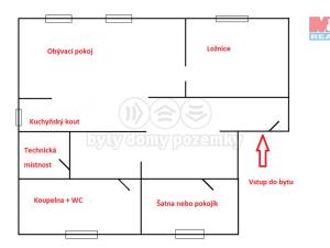 Pronájem bytu 3+kk, Litvínov - Horní Litvínov, Tržní, 80 m2