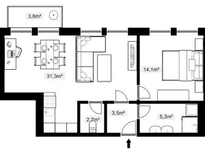 Prodej bytu 2+kk, Přerov, Čechova, 59 m2