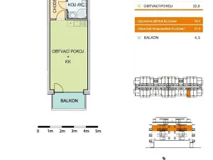 Prodej bytu 1+kk, Olomouc, 30 m2