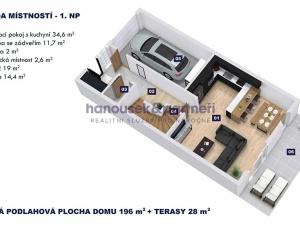 Prodej bytu 6+kk a větší, Praha - Jinonice, Na Hutmance, 196 m2