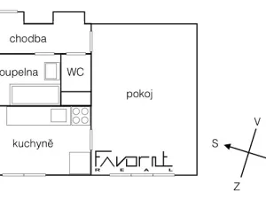 Pronájem bytu 1+1, Ostrava, Mitušova, 35 m2