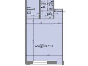 Pronájem obchodního prostoru, Praha - Nusle, Křesomyslova, 64 m2