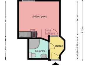 Pronájem bytu 1+kk, Jindřichův Hradec - Jindřichův Hradec I, nám. Míru, 20 m2