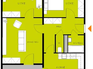 Pronájem bytu 3+1, Česká Lípa, Příbramská, 72 m2