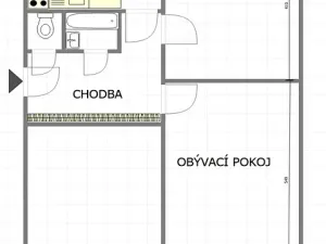 Pronájem bytu 2+1, Uherský Brod, Družstevní, 57 m2