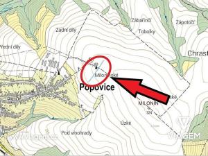 Prodej podílu pole, Popovice, 527 m2